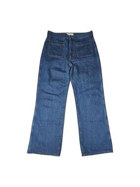 Madewell The Cleo Straight Jean Womens Size 28 Blue Denim High Rise 100% Cotton